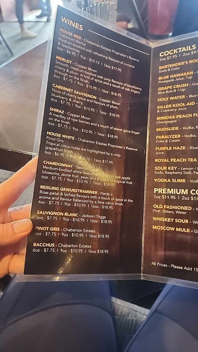 Character's Pub & Grill Menu - Image 3